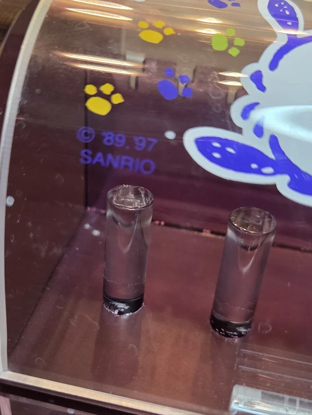 Pochacco Sanrio Puppy Acrylic Desktop Drawer Jewlery Box Stationary Vintage